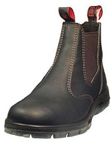 REDBACK BOOT BOBCAT BROWN - SIZE 2 - STEEL CAP SAFETY SLIP ON